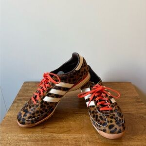 Adidas Animal Print Sneakers with Red Accents